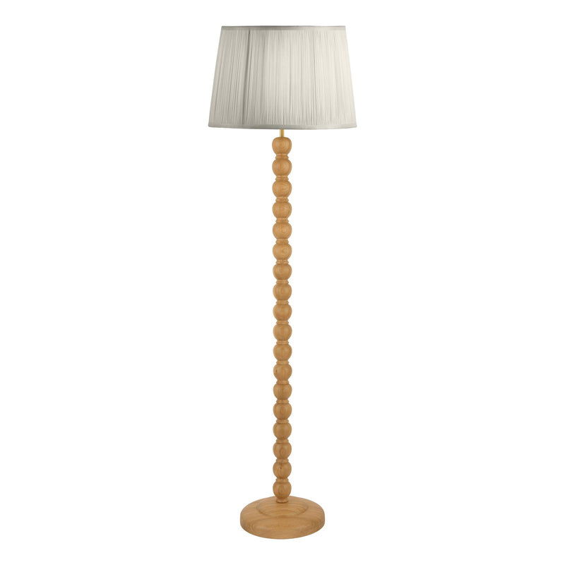 Laura Ashley Maria Floor Lamp Wood & Antique Brass Base Only • LA3756213-Q