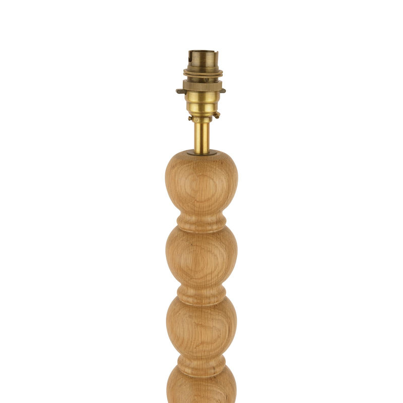 Laura Ashley Maria Floor Lamp Wood & Antique Brass Base Only • LA3756213-Q