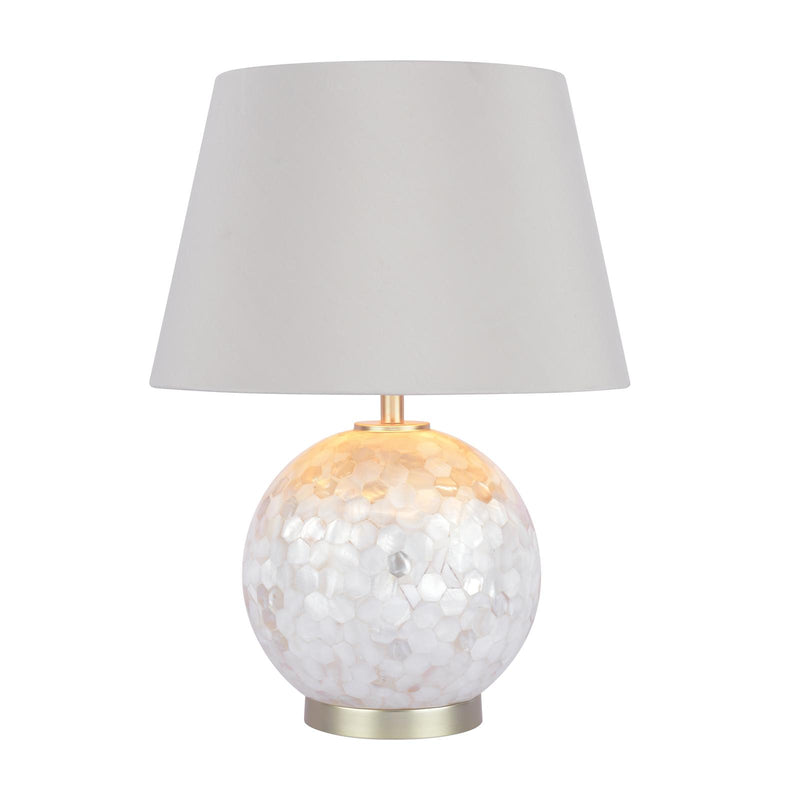 Laura Ashley Mathern Table Lamp Cream and Champagne With Shade • LA3756214-Q