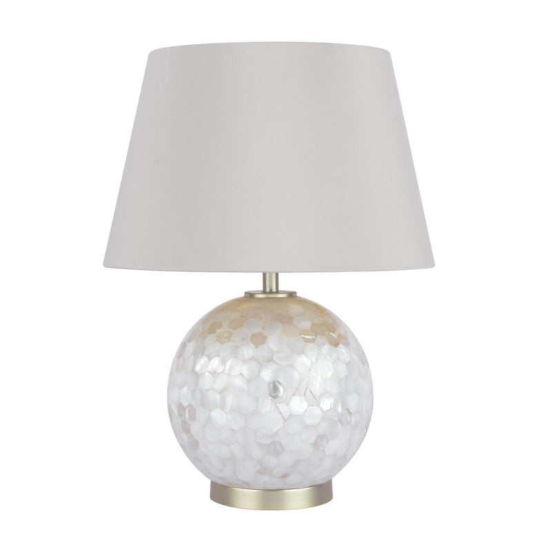 Laura Ashley Mathern Table Lamp Cream and Champagne With Shade • LA3756214-Q