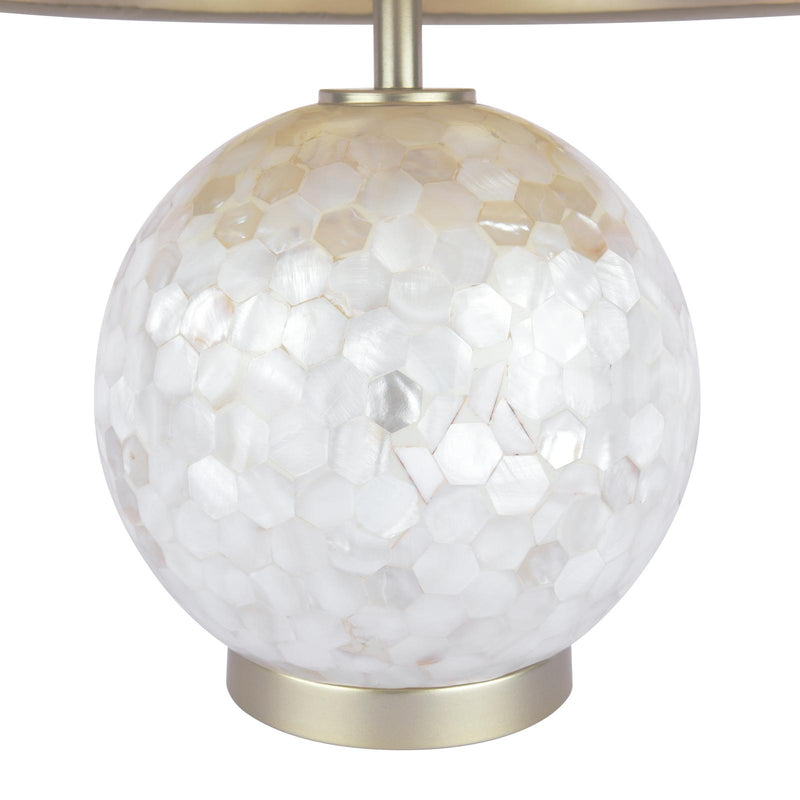 Laura Ashley Mathern Table Lamp Cream and Champagne With Shade • LA3756214-Q