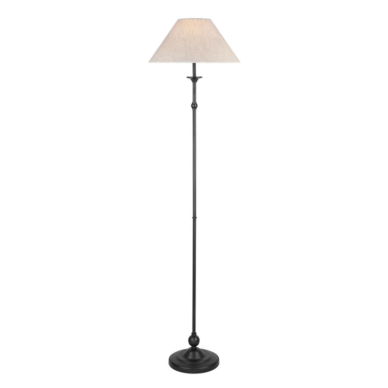 Laura Ashley Ludchurch Floor Lamp Industrial Black With Shade • LA3756241-Q