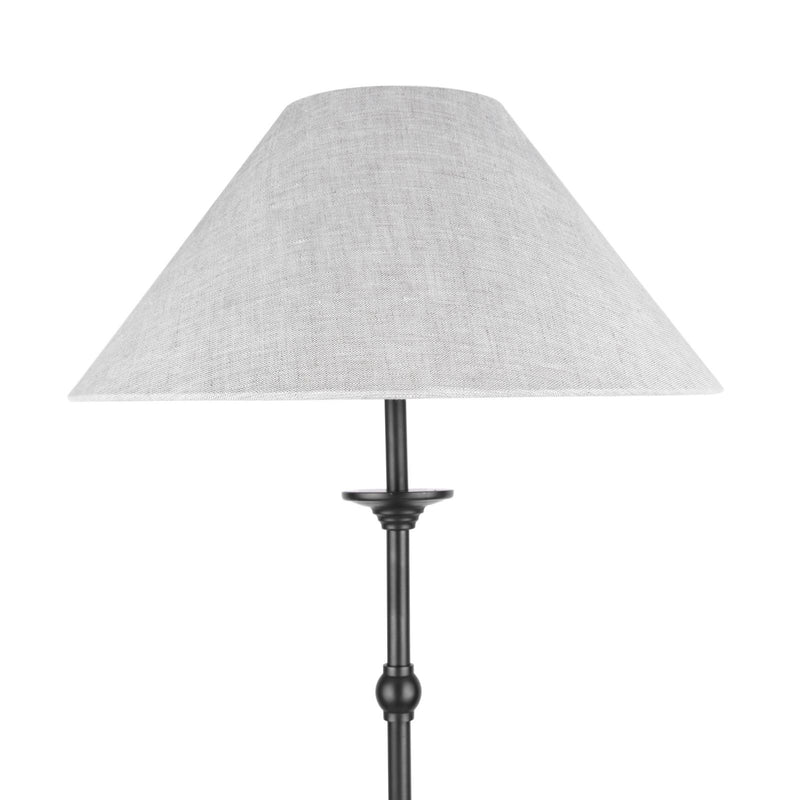 Laura Ashley Ludchurch Floor Lamp Industrial Black With Shade • LA3756241-Q