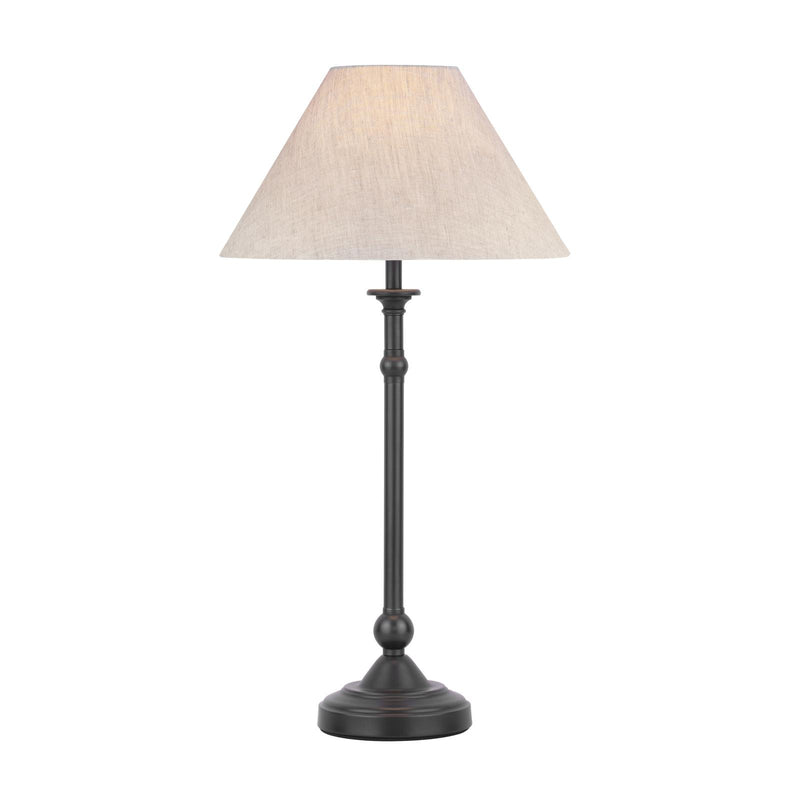 Laura Ashley Ludchurch Table Lamp Industrial Black With Shade • LA3756242-Q