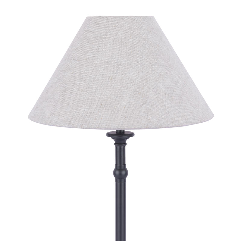 Laura Ashley Ludchurch Table Lamp Industrial Black With Shade • LA3756242-Q