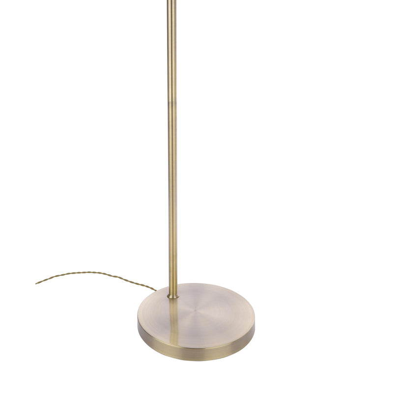 Laura Ashley Isaac Floor Lamp Antique Brass and Glass • LA3756313-Q