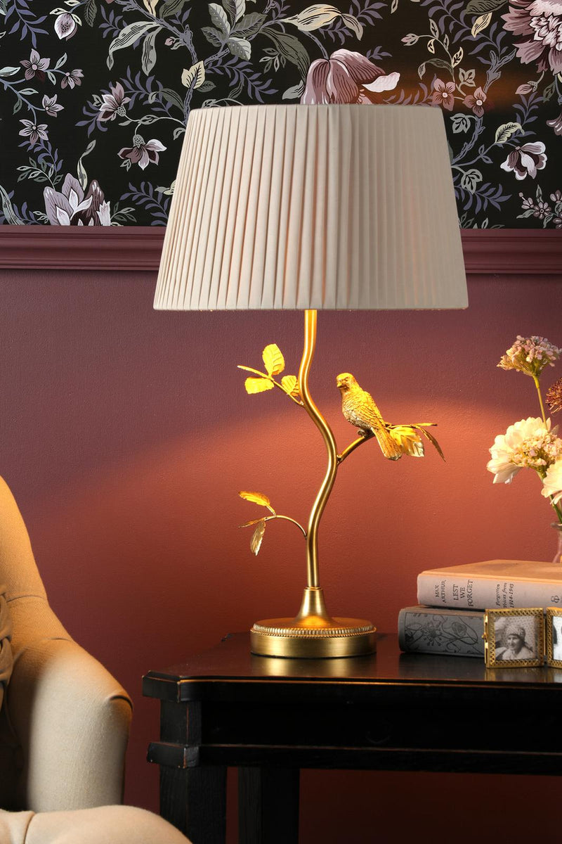 Laura Ashley Egelton Table Lamp Aged Brass With Shade • LA3756316-Q
