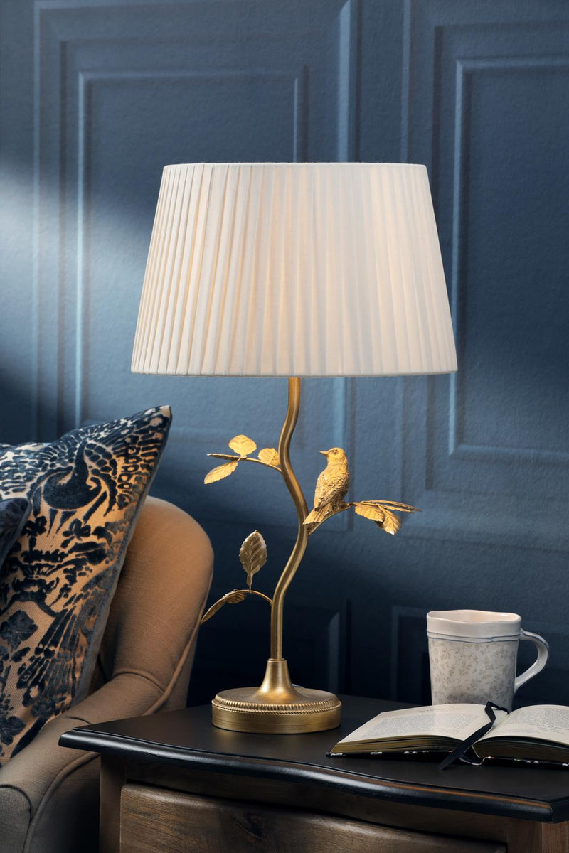 Laura Ashley Egelton Table Lamp Aged Brass With Shade • LA3756316-Q
