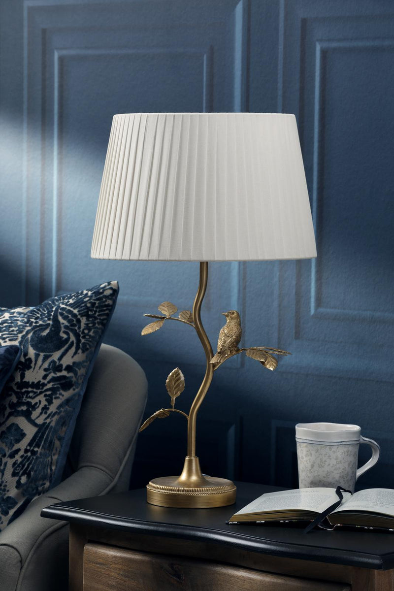 Laura Ashley Egelton Table Lamp Aged Brass With Shade • LA3756316-Q