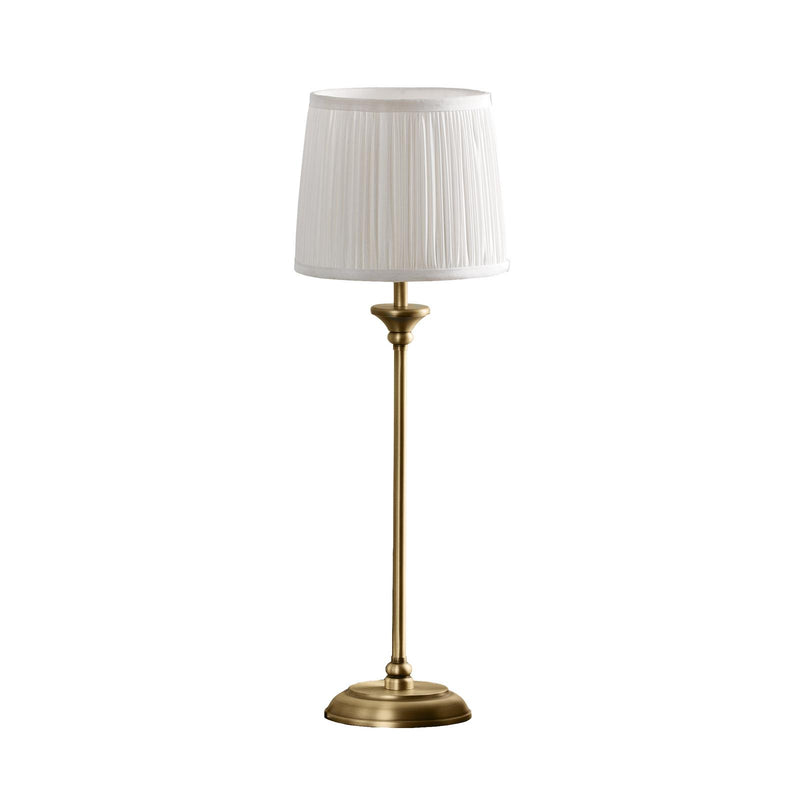 Laura Ashley Hemsley Table Lamp Matt Antique Brass With Shade • LA3756320-Q