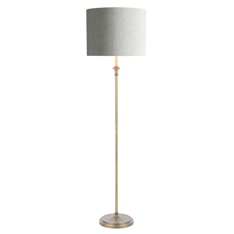 Laura Ashley Highgrove Floor Lamp Matt Antique Brass With Shade • LA3756322-Q