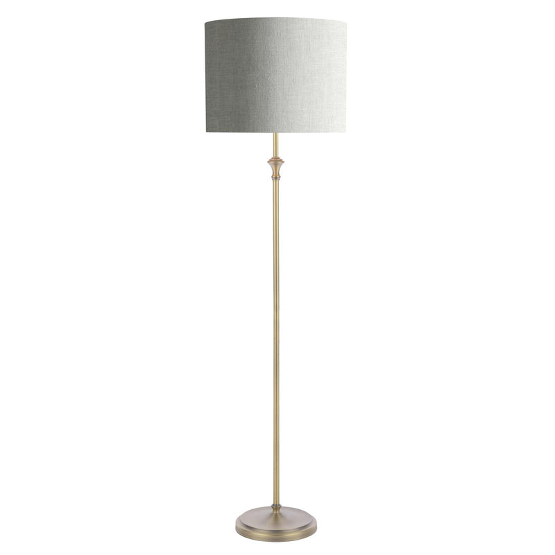 Laura Ashley Highgrove Floor Lamp Matt Antique Brass With Shade • LA3756322-Q