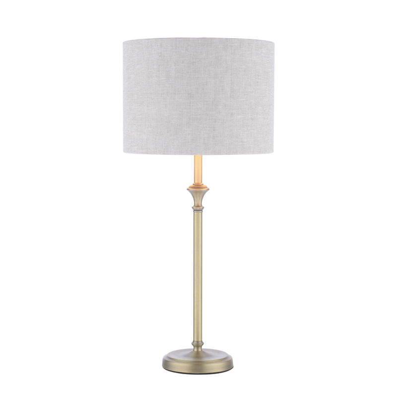 Laura Ashley Highgrove Table Lamp Matt Antique Brass With Shade • LA3756325-Q