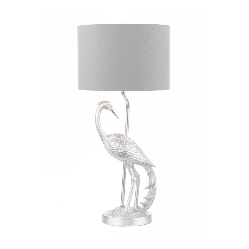 Laura Ashley Tregaron Table Lamp Silver With Shade • LA3756326-Q