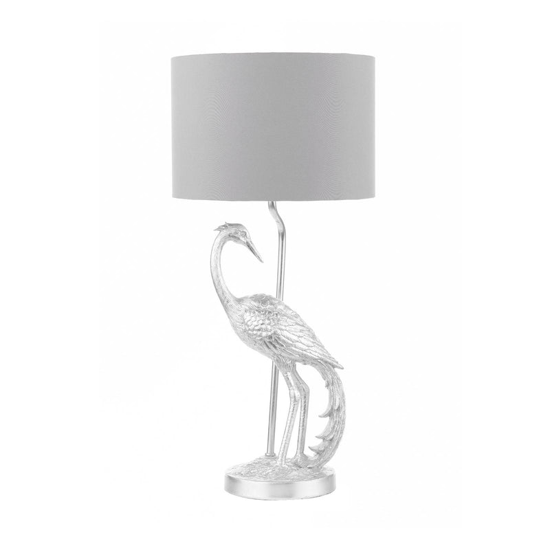 Laura Ashley Tregaron Table Lamp Silver With Shade • LA3756326-Q