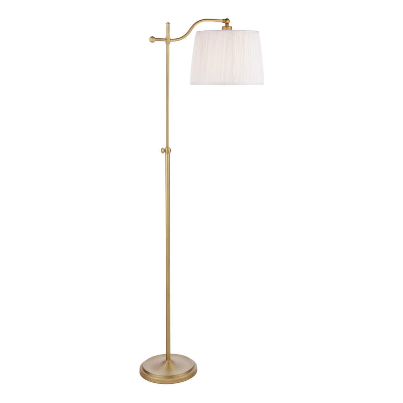 Laura Ashley Hemsley Floor Lamp Matt Antique Brass With Shade • LA3756330-Q