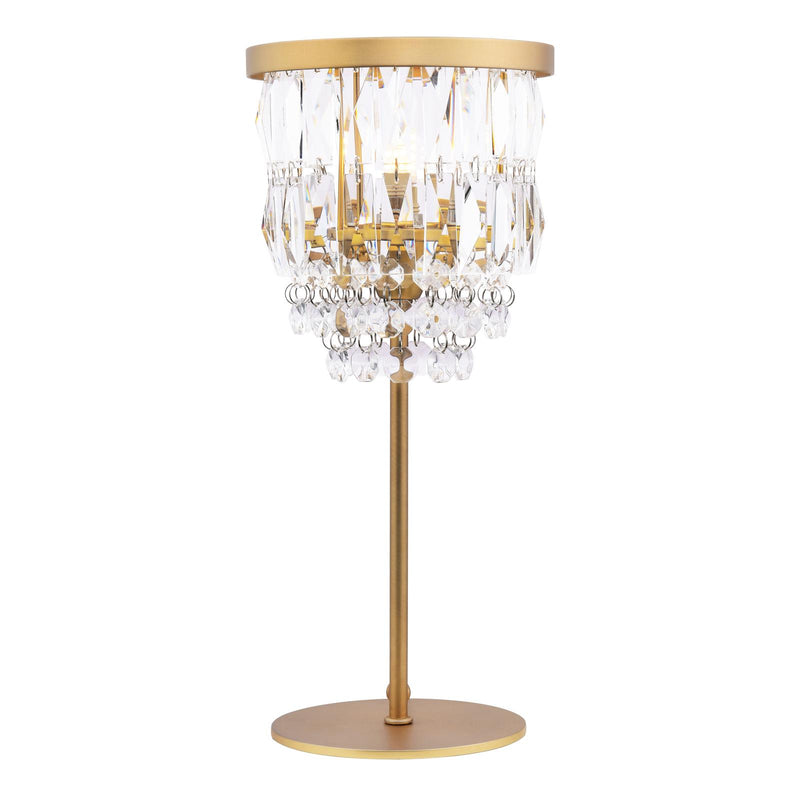 Laura Ashley Rhosill Table Lamp Crystal and Matt Antique Brass • LA3756358-Q
