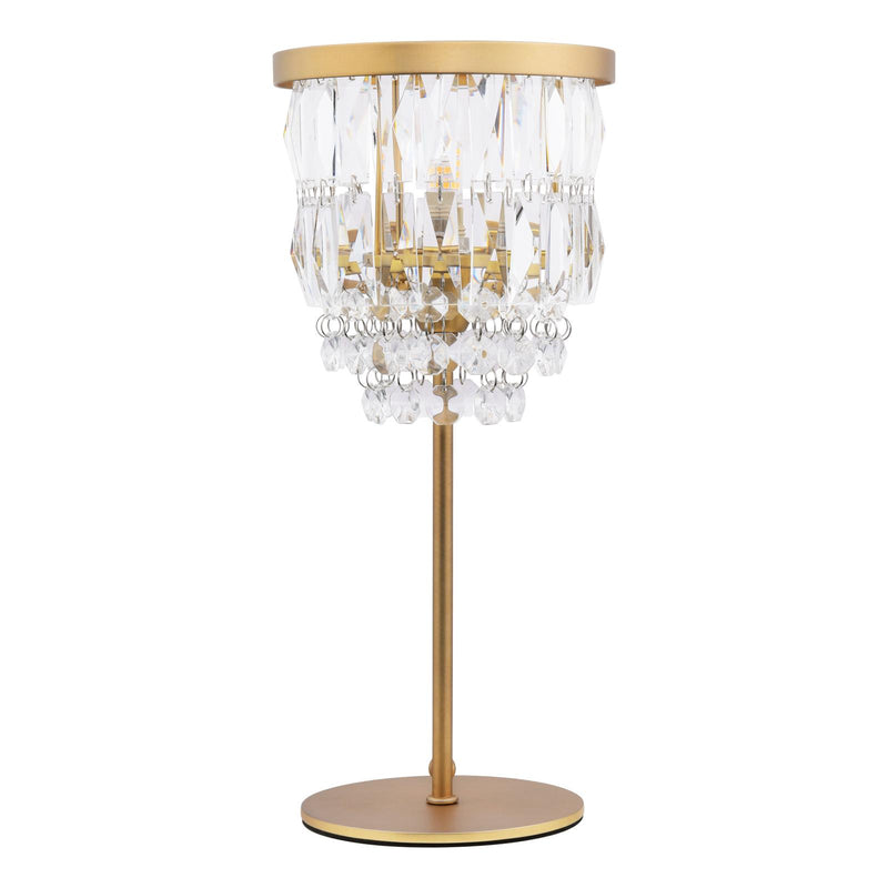 Laura Ashley Rhosill Table Lamp Crystal and Matt Antique Brass • LA3756358-Q