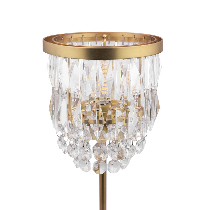 Laura Ashley Rhosill Table Lamp Crystal and Matt Antique Brass • LA3756358-Q