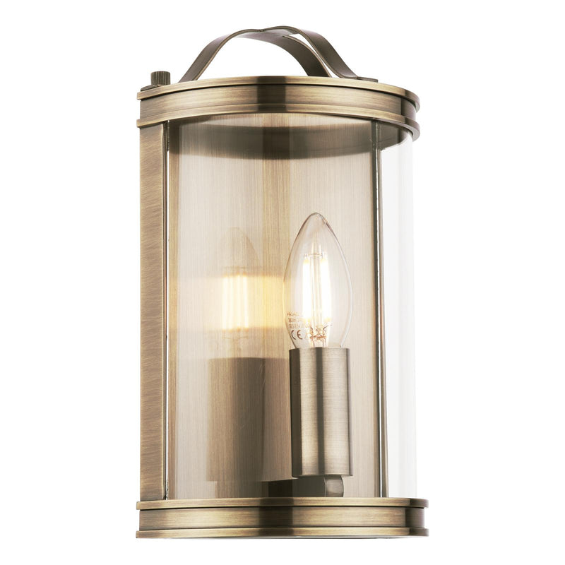Laura Ashley Harrington Wall Light Antique Brass and Glass • LA3756383-Q