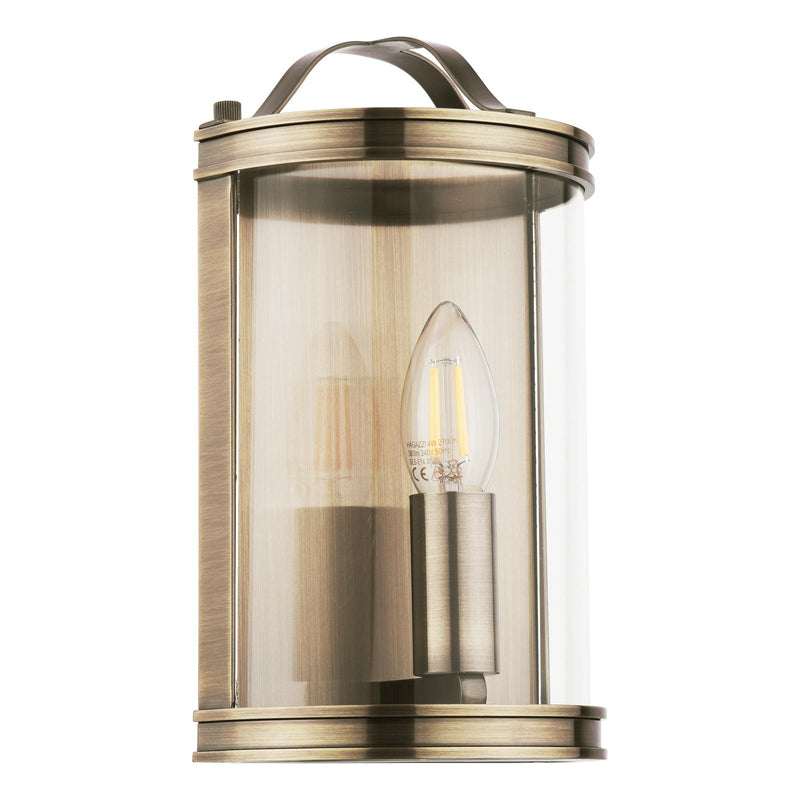 Laura Ashley Harrington Wall Light Antique Brass and Glass • LA3756383-Q
