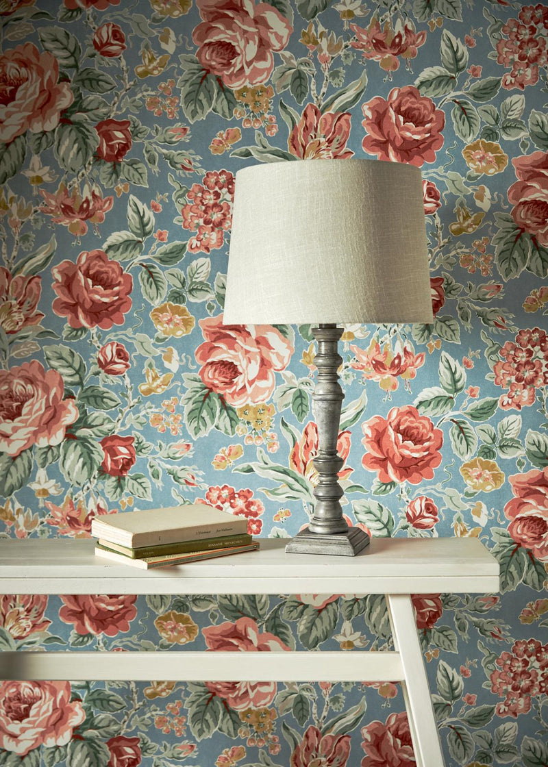 Laura Ashley Tate Table Lamp Distressed Grey and Polished Chrome Base Only • LA3756395-Q