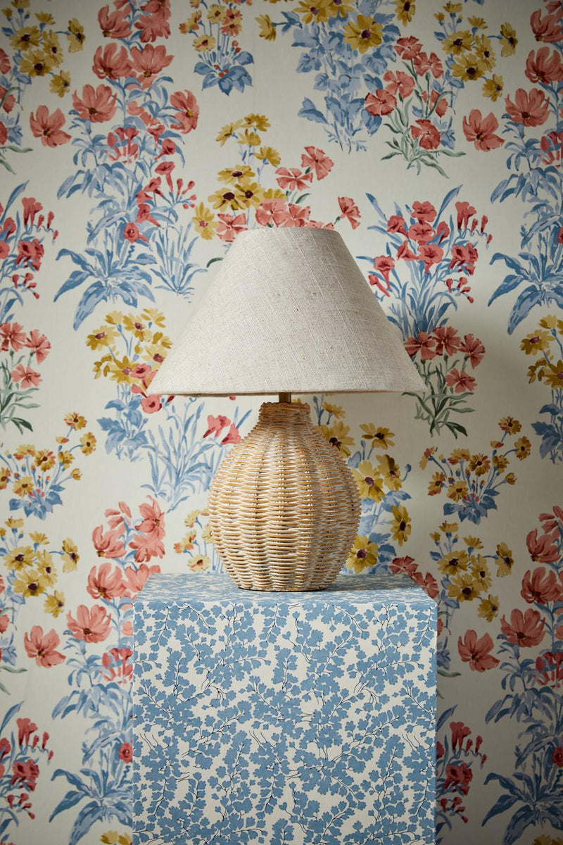 Laura Ashley Small Fernhill Table Lamp Matt Cream With Shade • LA3756396-Q