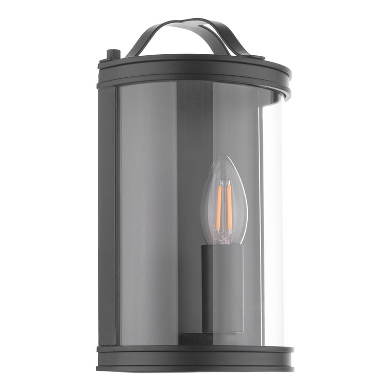 Laura Ashley Harrington Wall Light Matt Black and Glass • LA3756423-Q