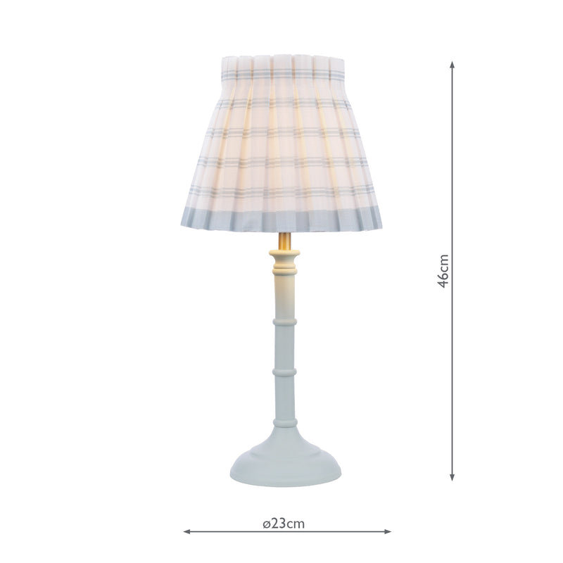 Laura Ashley Farnworth Table Lamp Matt Green With Shade • LA3756427-Q