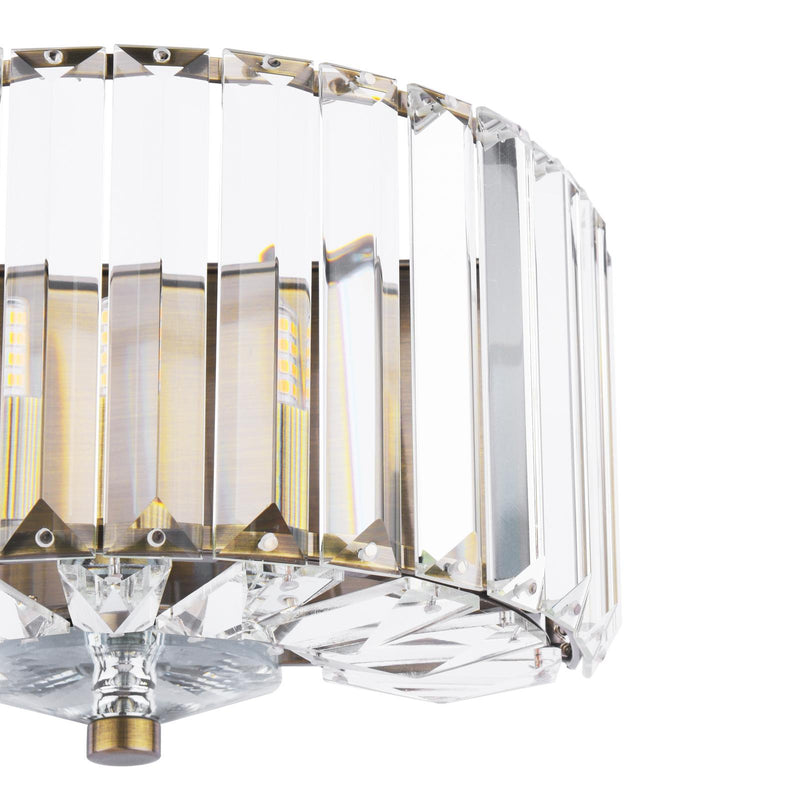 Laura Ashley Fernhurst Wall Light Crystal and Antique Brass • LA3756454-Q