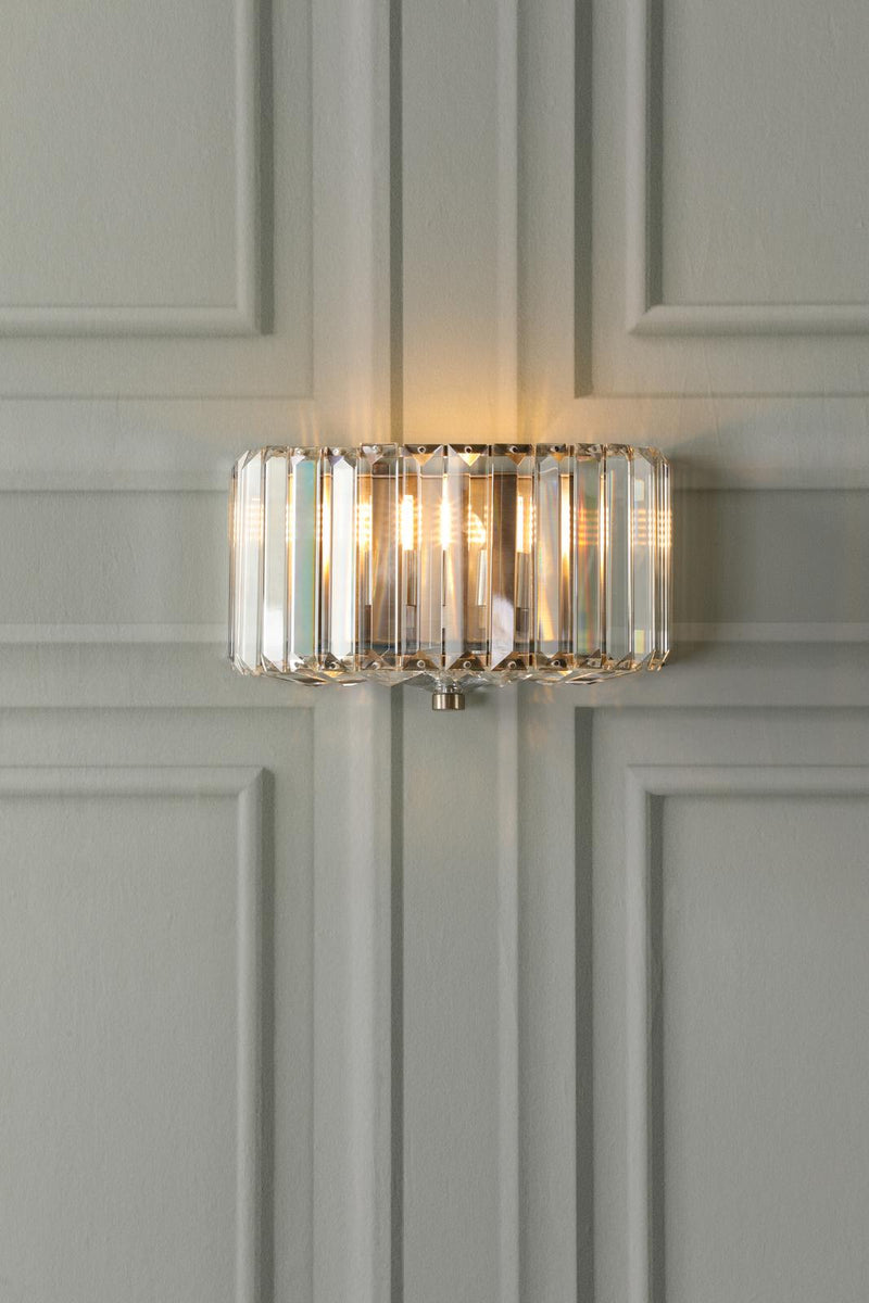 Laura Ashley Fernhurst Wall Light Crystal and Antique Brass • LA3756454-Q