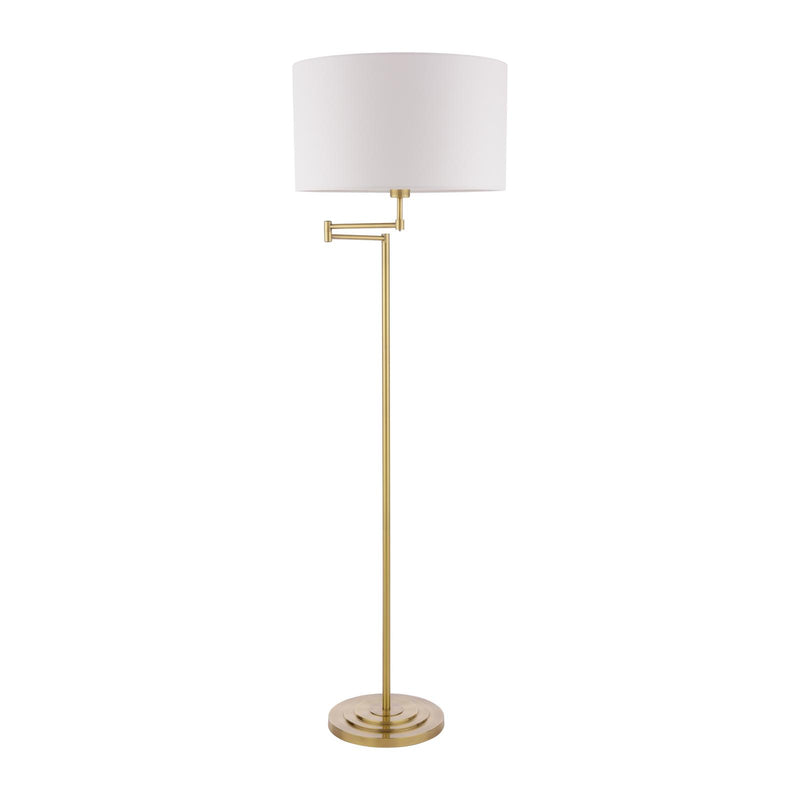 Laura Ashley Marlowe Floor Lamp Antique Brass With Shade • LA3756461-Q