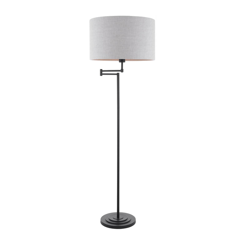 Laura Ashley Marlowe Floor Lamp Matt Black With Shade • LA3756462-Q