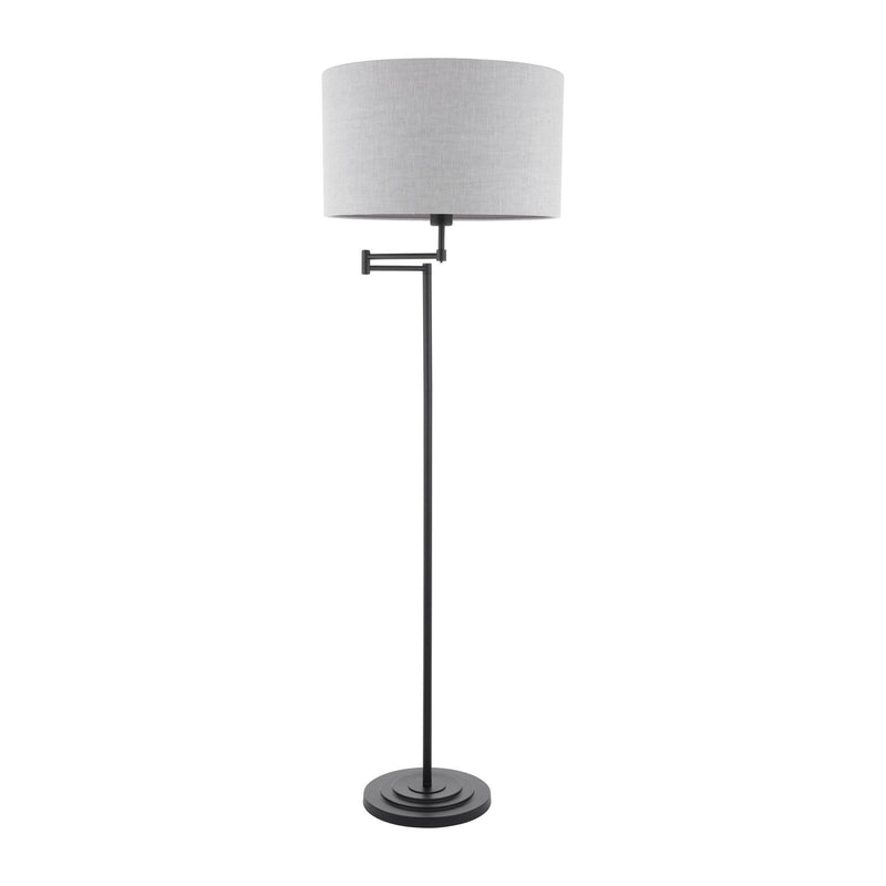 Laura Ashley Marlowe Floor Lamp Matt Black With Shade • LA3756462-Q