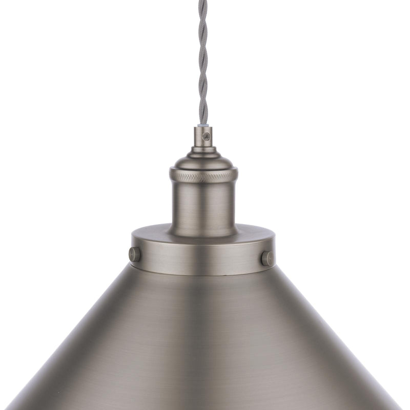 Laura Ashley Rufus Pendant Industrial Nickel • LA3756464-Q
