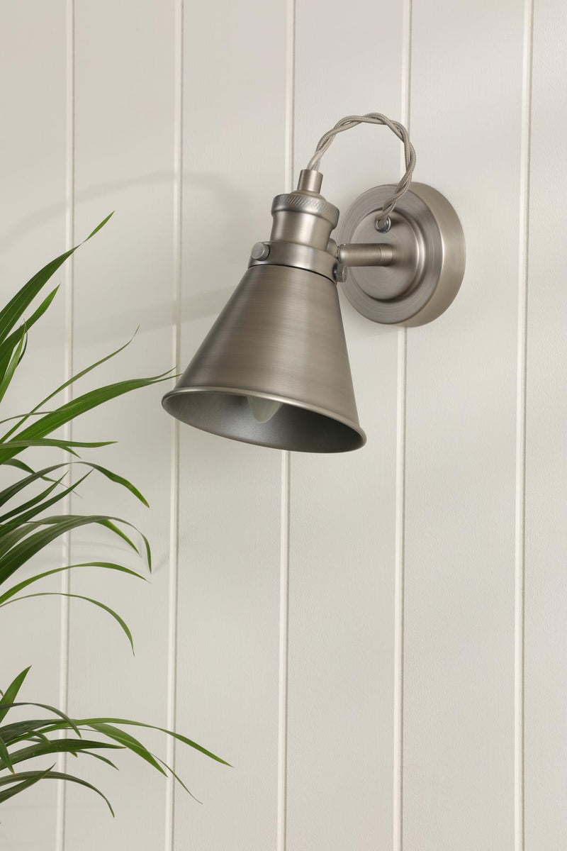 Laura Ashley Rufus Single Spotlight Industrial Nickel • LA3756465-Q