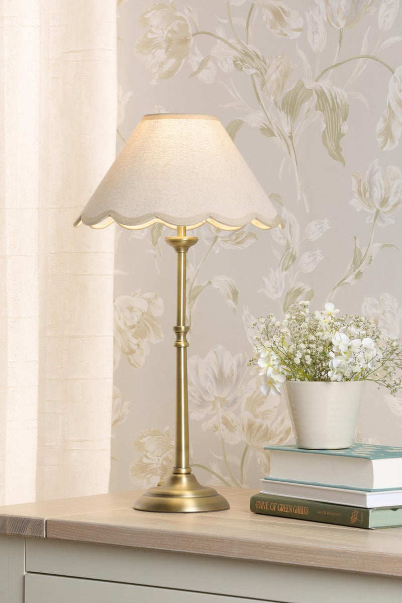 Laura Ashley Cordwell Table Lamp Matt Antique Brass With Shade • LA3756487-Q