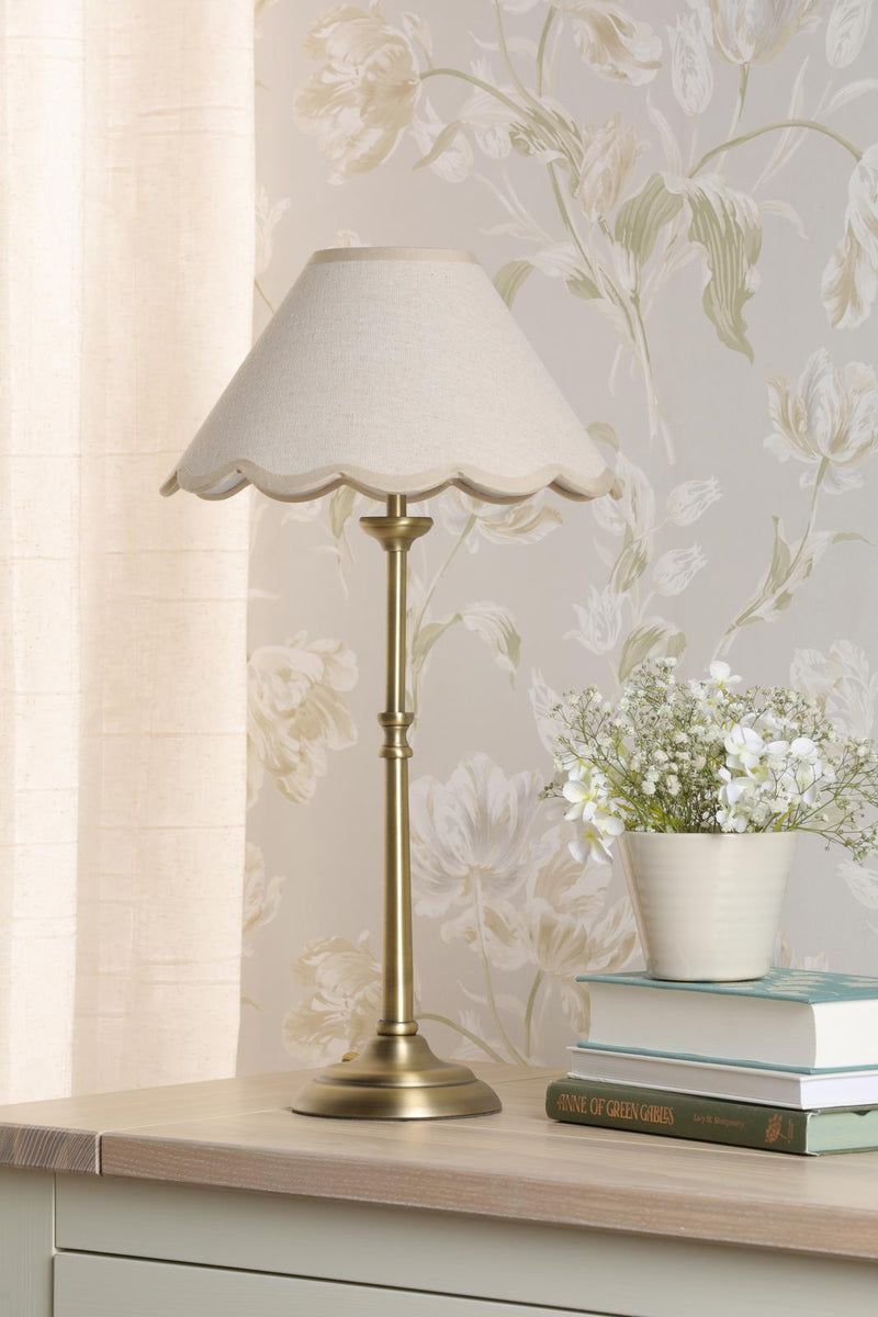 Laura Ashley Cordwell Table Lamp Matt Antique Brass With Shade • LA3756487-Q