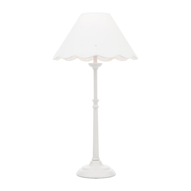 Laura Ashley Cordwell Table Lamp Matt White With Shade • LA3756488-Q