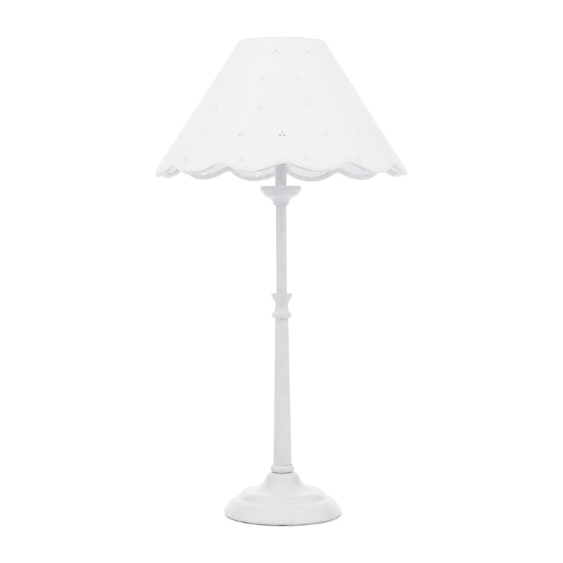 Laura Ashley Cordwell Table Lamp Matt White With Shade • LA3756488-Q