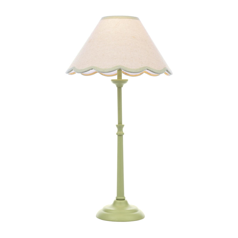 Laura Ashley Cordwell Table Lamp Matt Green With Shade • LA3756489-Q