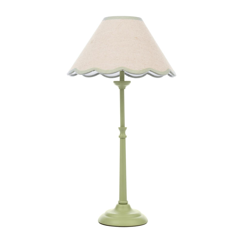 Laura Ashley Cordwell Table Lamp Matt Green With Shade • LA3756489-Q