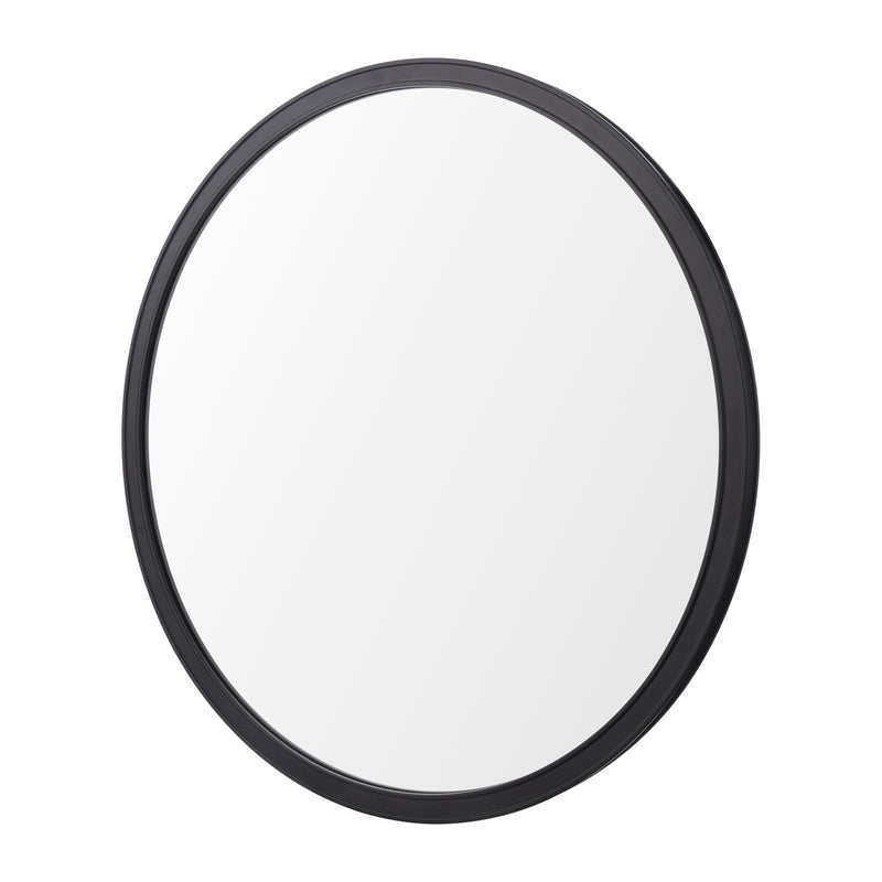 Laura Ashley Harrington Mirror Matt Black and Mirror 60cm • LA3756497-Q