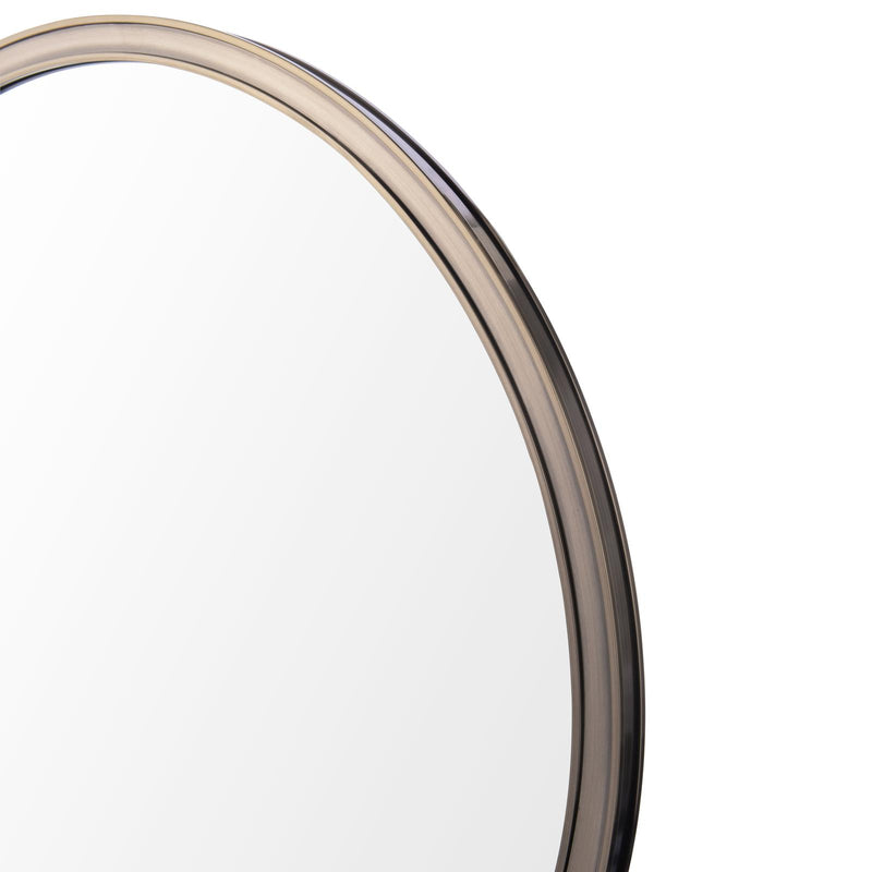 Laura Ashley Harrington Mirror Antique Brass and Mirror 60cm • LA3756498-Q