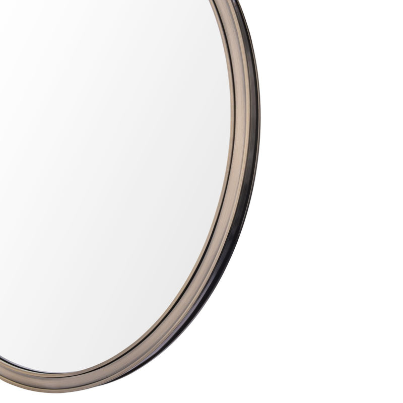 Laura Ashley Harrington Mirror Antique Brass and Mirror 60cm • LA3756498-Q