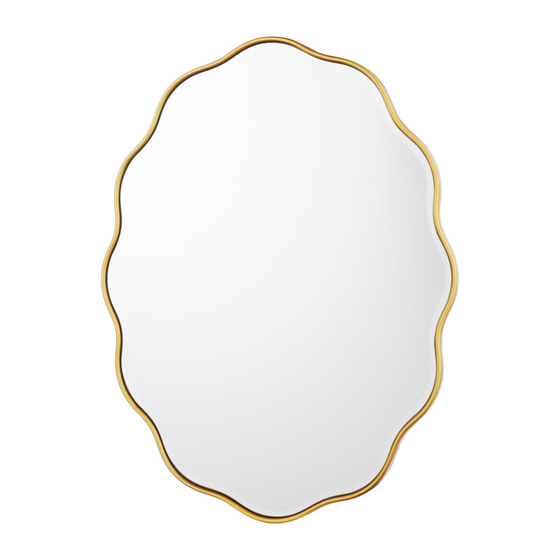 Laura Ashley Medora Oval Mirror Matt Gold 71 X 55cm • LA3756499-Q