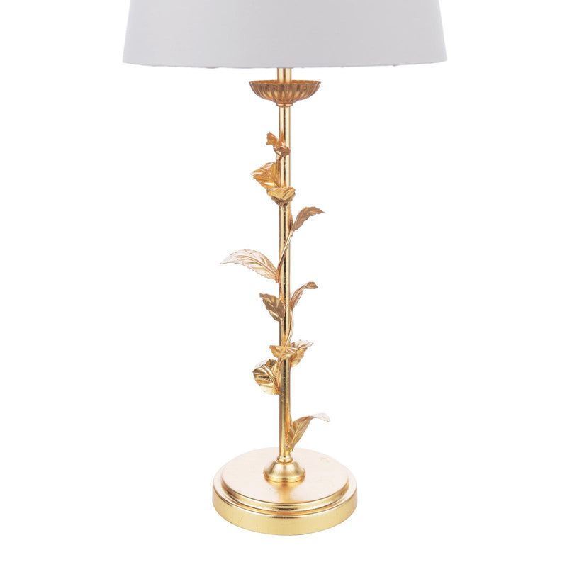 Laura Ashley Halton Table Lamp Distressed Gold Leaf With Shade • LA3756507-Q