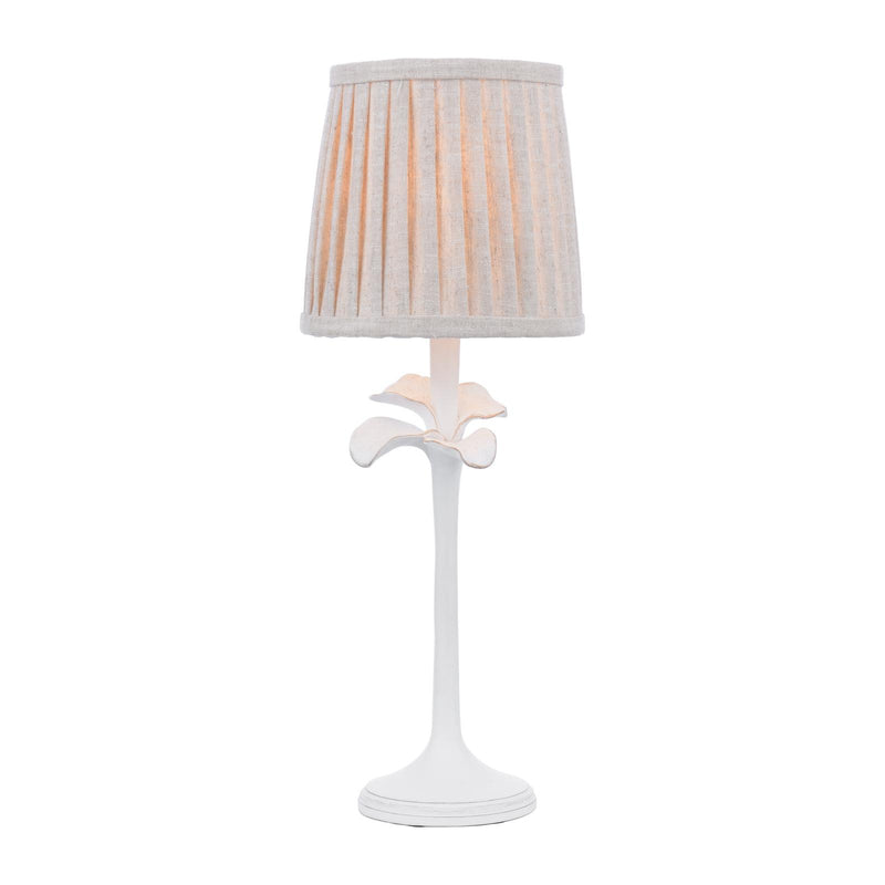 Laura Ashley Eleni Table Lamp Matt White With Shade • LA3756510-Q