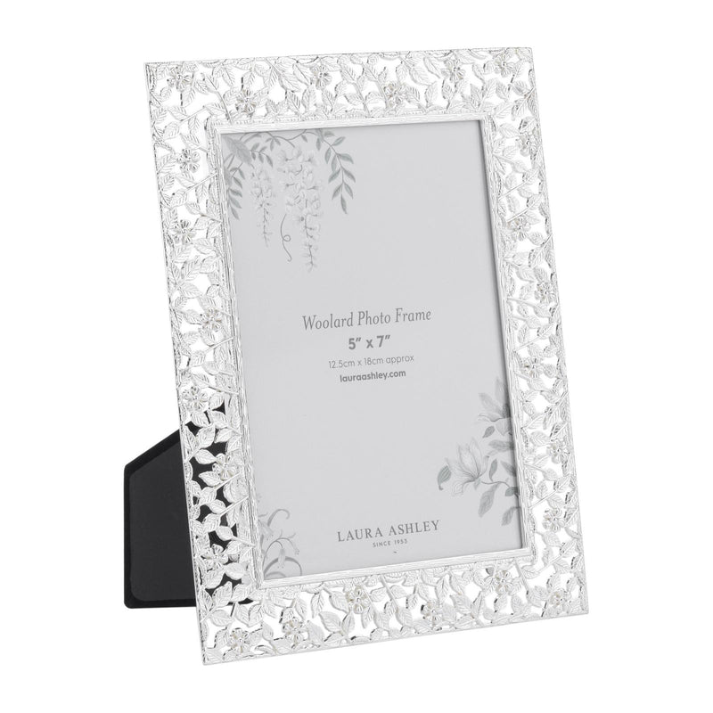 Laura Ashley Woolard Photo Frame Polished Silver 5" x 7" • LA3756541-Q