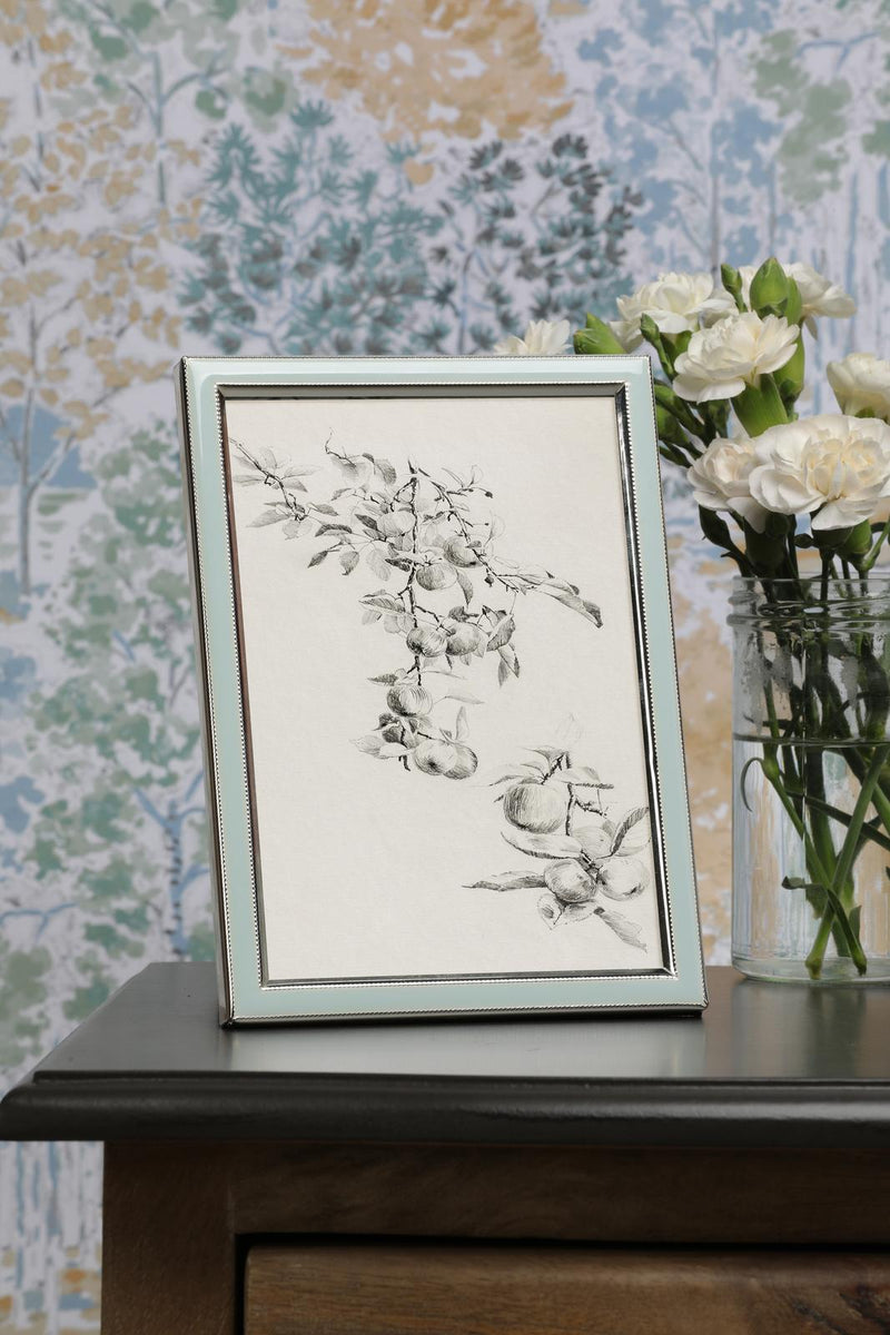 Laura Ashley Steynton Photo Frame Satin Blue 5" x 7" • LA3756581-Q